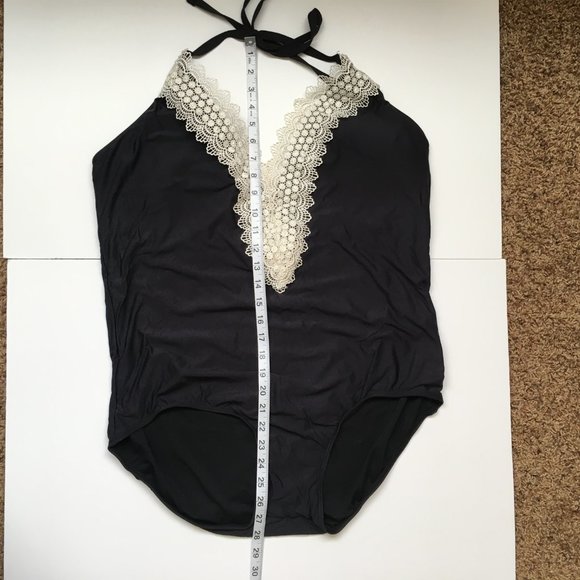 Sea Angel Black One Piece Tie String Swimsuit Size 2X - Picture 9 of 9